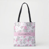 Patroon van olifanten, schattige olifanten, Jouw n Tote Bag (Voorkant)