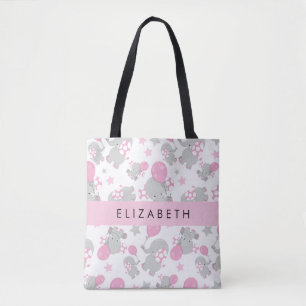 Patroon van olifanten, schattige olifanten, Jouw n Tote Bag