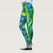 patroon van onderzeese zeeen planten leggings (Links)