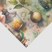 Patroon van oude apothekersflessen tissuepapier (Detail)