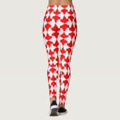 Patroon van oude rode en witte moslimzoogdieren leggings (Achterkant)