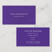 Patroon van Paarse cirkels Visitekaartje (Voorkant / Achterkant)