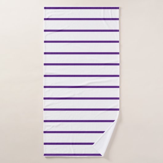 patroon van Paarse decoratieve streep Bad Handdoek (Badhanddoek)