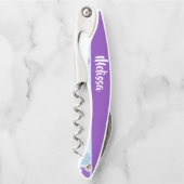 patroon van Paarse en blauwe smeltschedels Kurkentrekker (Voorkant)