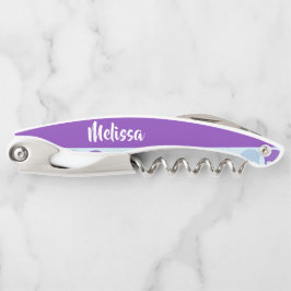 patroon van Paarse en blauwe smeltschedels Kurkentrekker