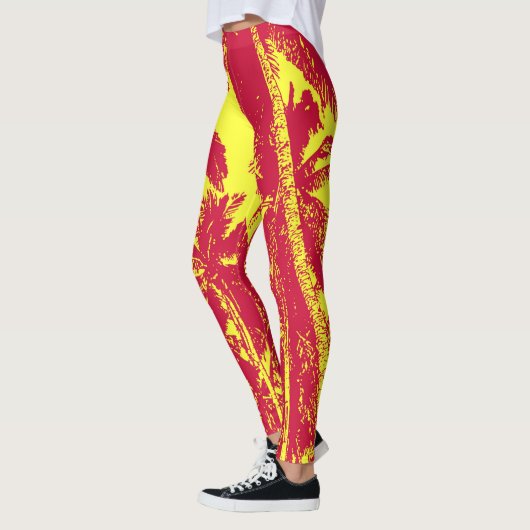Patroon van palmbomen leggings (Links)