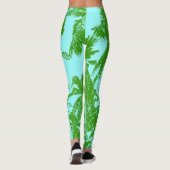 Patroon van palmbomen leggings (Achterkant)