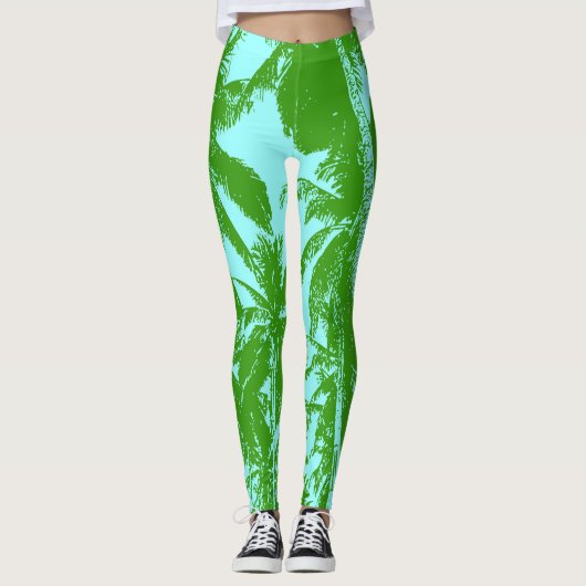 Patroon van palmbomen leggings (Voorkant)