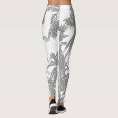 Patroon van palmbomen leggings (Achterkant)