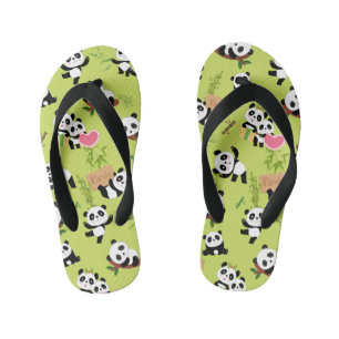 Patroon van Panda 3 Kinder Teenslippers