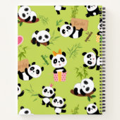 Patroon van Panda 3 Notitieboek (Achterkant)