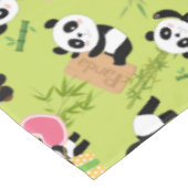 Patroon van Panda 3 Tafelkleed (Gekanteld)