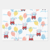 patroon van papieronmiddellijke verpakking van 3 v inpakpapier vel (Voorkant)