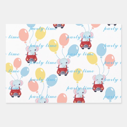 patroon van papieronmiddellijke verpakking van 3 v inpakpapier vel (Voorkant)