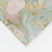 Patroon van Pastel Lama Fleece Deken (Hoek)