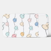 Patroon van pastelhartsstrings | Schattigee minima Case-Mate iPhone Case (Achterkant (horizontaal))