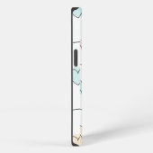 Patroon van pastelhartsstrings | Schattigee minima iPhone Hoesje (Rechterkant)