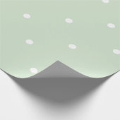 patroon van pastelpolka stippen l Groen wit Cadeaupapier (Hoek)