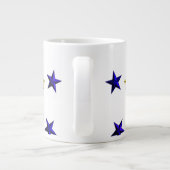 Patroon van patriottische sterren grote koffiekop (Achterkant)