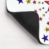 Patroon van patriottische sterren muismat (Hoek)