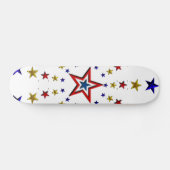 Patroon van patriottische sterren persoonlijk skateboard (Horizontaal)