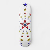 Patroon van patriottische sterren persoonlijk skateboard (Voorkant)