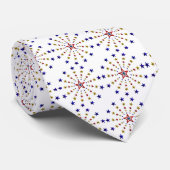 Patroon van patriottische sterren stropdas (Opgerold)