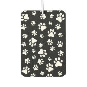 Patroon van Paws, Paw Prints, zwart en wit Luchtverfrisser (Voorkant)