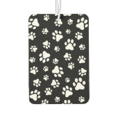 Patroon van Paws, Paw Prints, zwart en wit Luchtverfrisser (Achterkant)