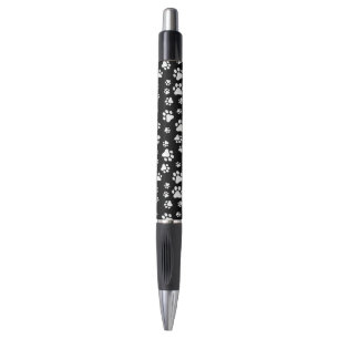 Patroon van Paws, Paw Prints, zwart en wit Pen