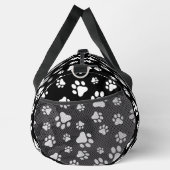 Patroon van Paws, Paw Prints, zwart en wit Plunjezak (Rechts)