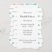 patroon van pijlen, kleurrijke pijlen, geboortedag kaart (Voorkant / Achterkant)