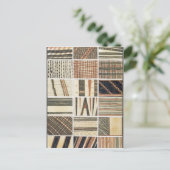 Patroon van polynesiaanse tapa van Cook's Briefkaart (Staand voorkant)