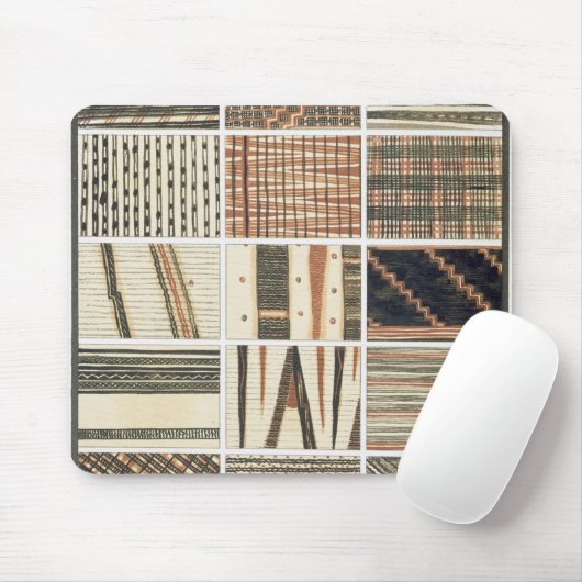 Patroon van polynesiaanse tapa van Cook's Muismat (Met muis)