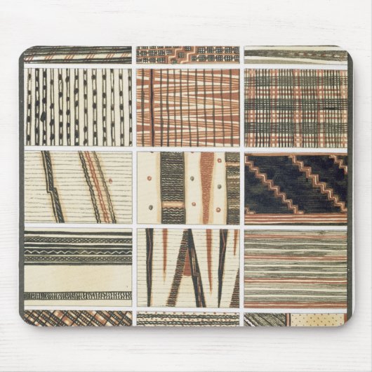 Patroon van polynesiaanse tapa van Cook's Muismat (Voorkant)