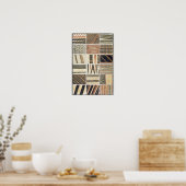 Patroon van polynesiaanse tapa van Cook's Poster (Keuken)