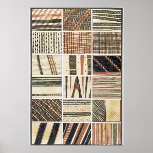 Patroon van polynesiaanse tapa van Cook's Poster (Voorkant)