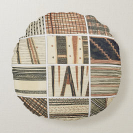 Patroon van polynesiaanse tapa van Cook's Rond Kussen