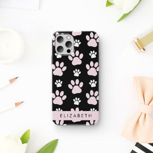 Patroon van Pootafdrukken, Roze Pootjes, Hond Poot iPhone 16 Hoesje