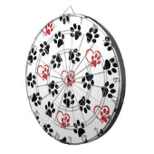 Patroon van Pootafdrukken, Zwarte Pootafdrukken, R Dartbord (Voorkant Rechts)