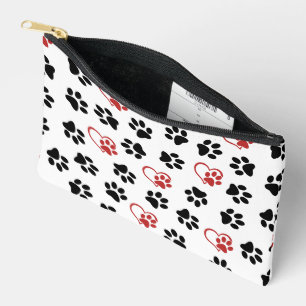 Patroon van pootjes, Zwarte pootjes, Rode pootjes, Etui