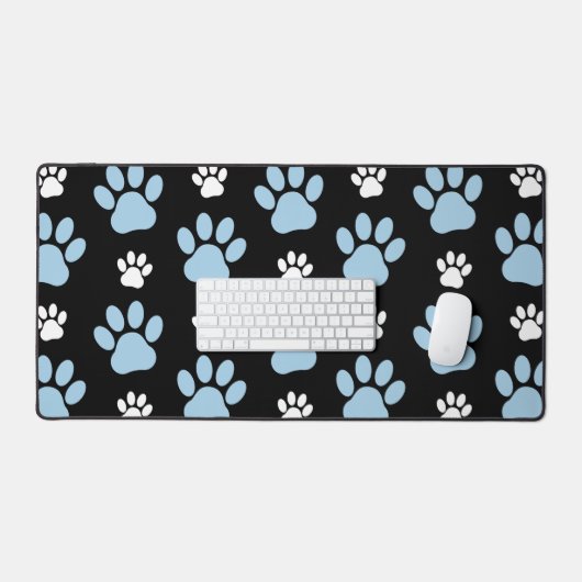 Patroon van poten, blauwe poten, reuzenpoten, dier bureaumat (Keyboard & Muis)