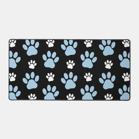 Patroon van poten, blauwe poten, reuzenpoten, dier bureaumat (Voorkant)