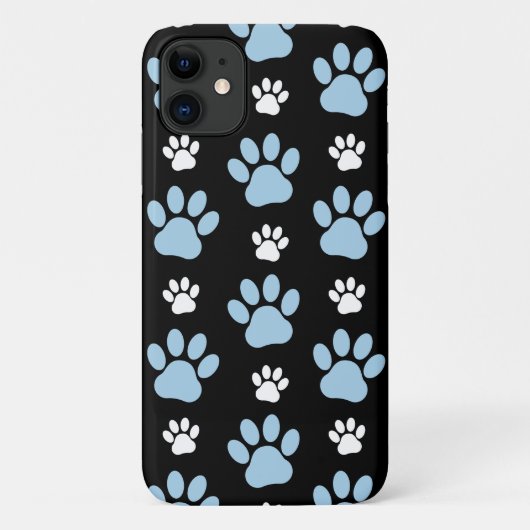 Patroon van poten, blauwe poten, reuzenpoten, dier Case-Mate iPhone case (Achterkant)