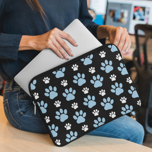 Patroon van poten, blauwe poten, reuzenpoten, dier laptop sleeve