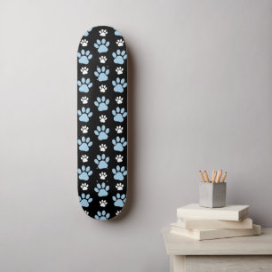 Patroon van poten, blauwe poten, reuzenpoten, dier persoonlijk skateboard