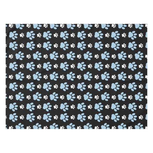 Patroon van poten, blauwe poten, reuzenpoten, dier tafelkleed (Voorkant (Horizontaal))