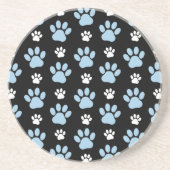 Patroon van poten, blauwe poten, reuzenpoten, dier zandsteen onderzetter (Voorkant)