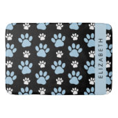 Patroon van poten, blauwe poten, reuzenpoten, Jouw Badmat (Voorkant)