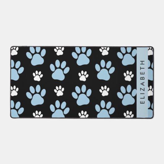 Patroon van poten, blauwe poten, reuzenpoten, Jouw Bureaumat (Voorkant)